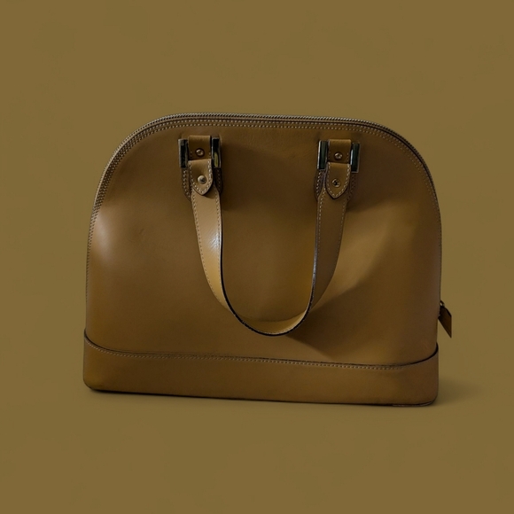 Alberta Di Canio Genuine Leather Satchel - Picture 3 of 4